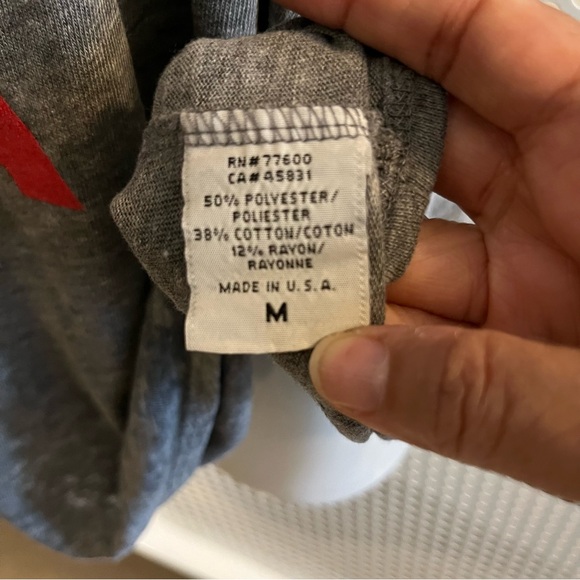 Chaser Rock & Roll USA Racerback Tank Top Size Medium in Grey and Red Font NWT - Picture 5 of 9